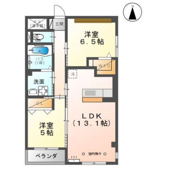 LEGGENDA(2LDK/3階)の間取り写真