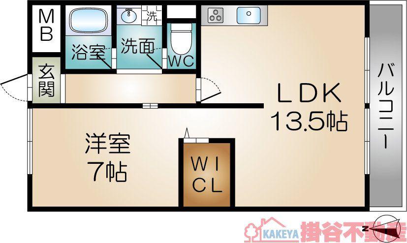 大住ニューハイツ(1LDK/1階)の間取り写真