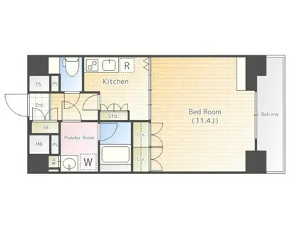 セジョリ御茶ノ水II(1K/8階)の間取り写真