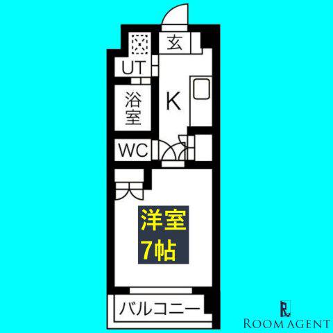 カーサ・トダ(1K/1階)の間取り写真