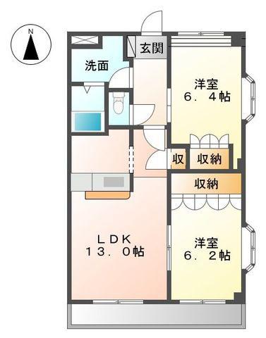 ブリーズ戸田ウエスト(2LDK/3階)の間取り写真