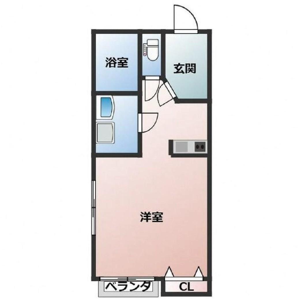 グリーンハイツ21(1K/1階)の間取り写真