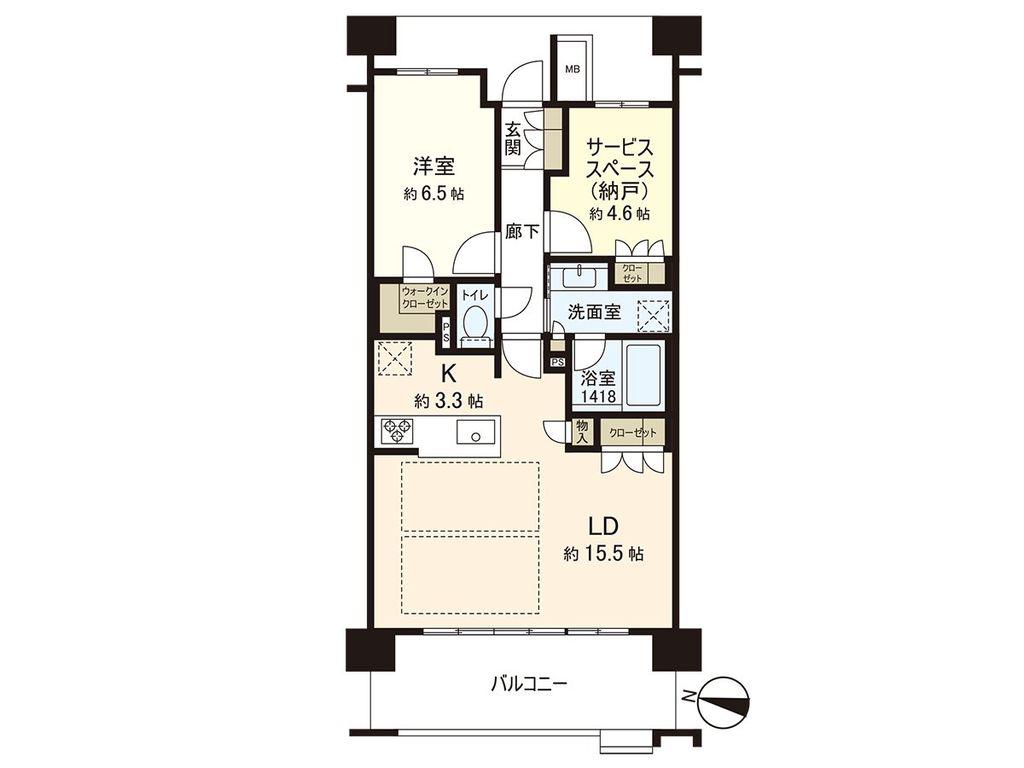 ザ・レーベン仙台大手町(2LDK/11階)の間取り写真