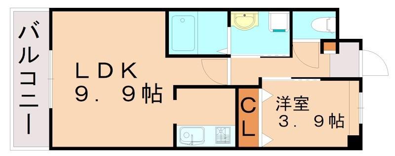 シーサイド高浜(1LDK/1階)の間取り写真