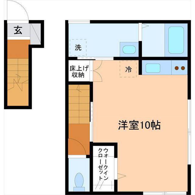 ベルファーストV(ワンルーム/2階)の間取り写真