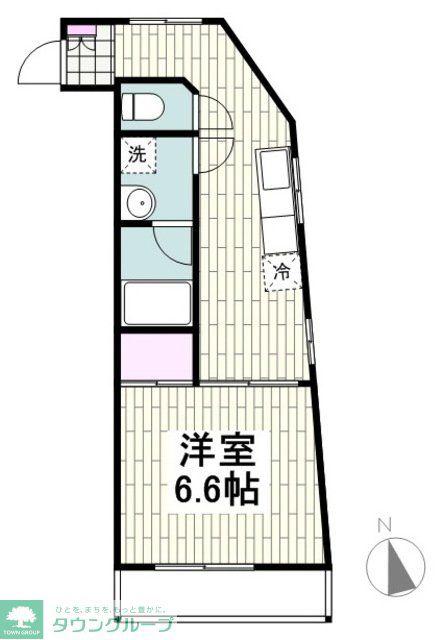 サクセス湘南八重咲ビル(1K/3階)の間取り写真