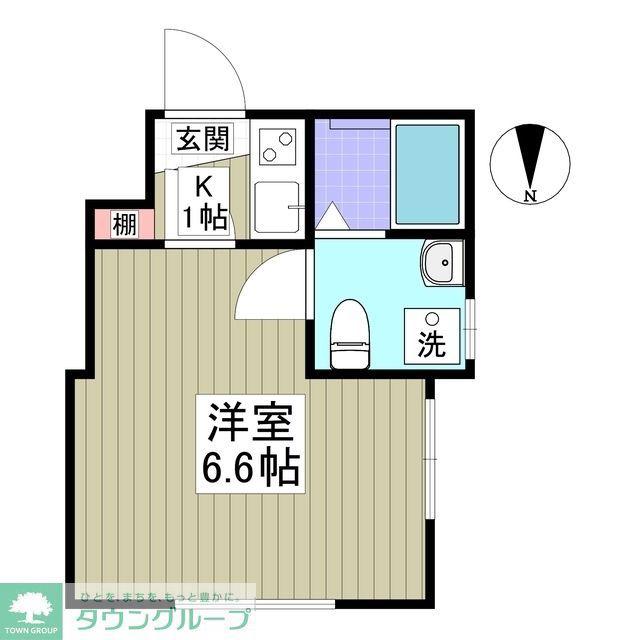 フォルテ西川口(1K/1階)の間取り写真