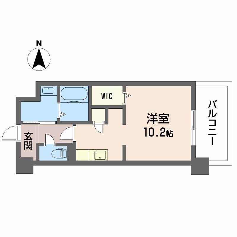 CANAL COURT KOBE(ワンルーム/2階)の間取り写真