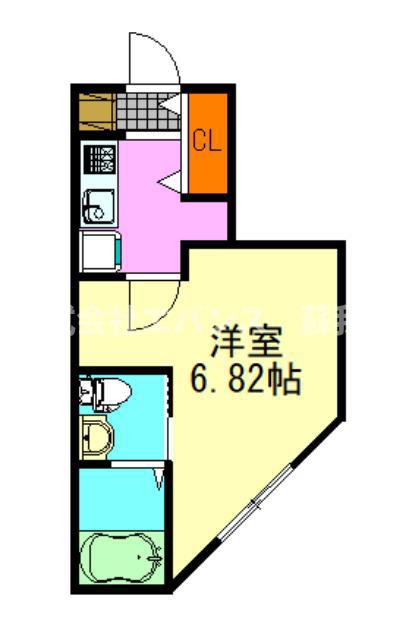 VAU HOUSE蘇我(1K/1階)の間取り写真