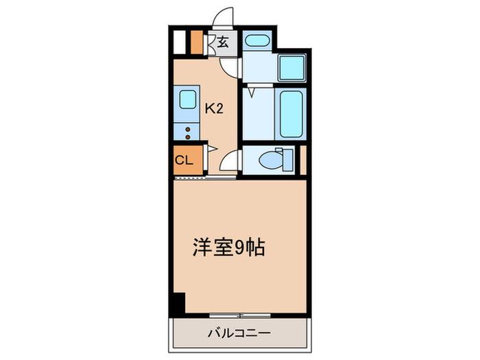 レジデンス三宮東グルーブ(1K/6階)の間取り写真