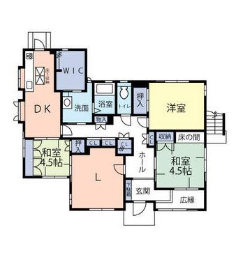 ヴィランテ城南(3SLDK/1階)の間取り写真