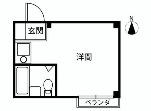 アイコート東伏見(ワンルーム/3階)の間取り写真