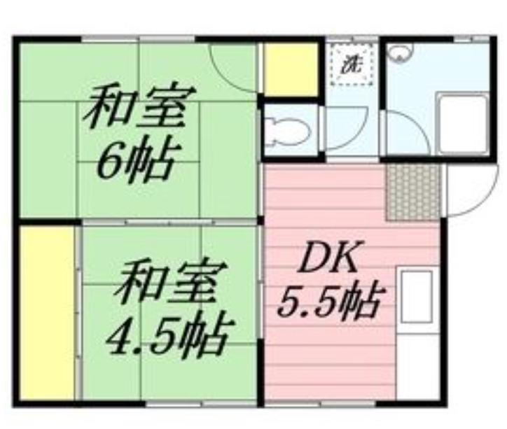 虹ヶ丘マンション(2DK/2階)の間取り写真