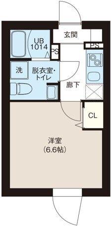レピュア町屋レジデンスII(1K/2階)の間取り写真