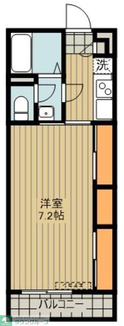 リブリ・ACEII(1K/2階)の間取り写真