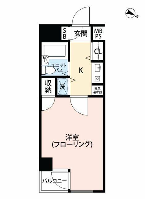 マイナビSTAYパレス東十条(1K/2階)の間取り写真