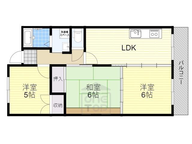 サングリーン春日丘(3LDK/2階)の間取り写真