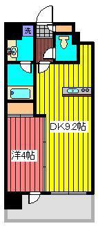 ガラ・ステージ南大塚(1DK/3階)の間取り写真
