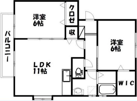 SOURCE I(2LDK/1階)の間取り写真