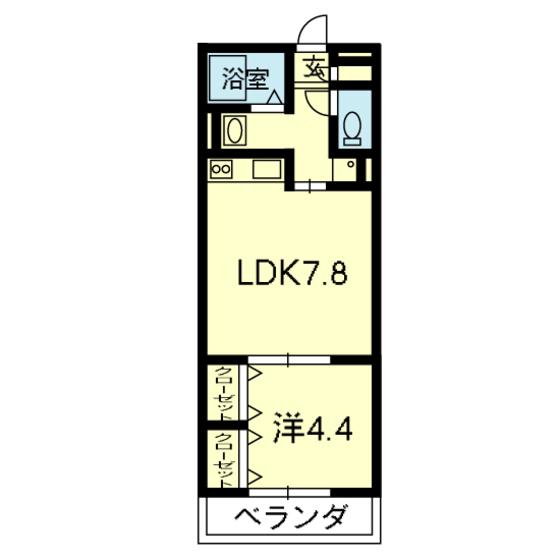 ART COURT HARAMIZU(1LDK/1階)の間取り写真