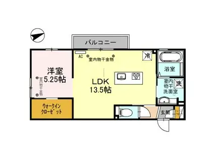 LA・FRAISE202(1LDK/2階)の間取り写真