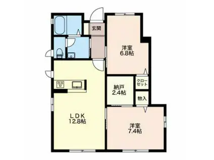 レガーロ(2LDK/1階)の間取り写真