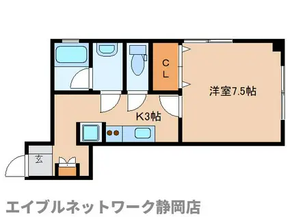 ST吉野町ビル(1K/3階)の間取り写真