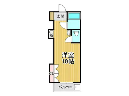 半田マンション(ワンルーム/1階)の間取り写真