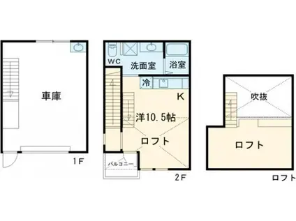 R-STYLE明石公園(ワンルーム/1階)の間取り写真