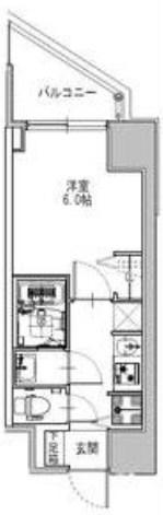 S-RESIDENCE堺筋本町UNO(1K/4階)の間取り写真