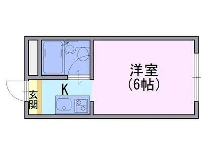 コーポ柏村(1K/3階)の間取り写真