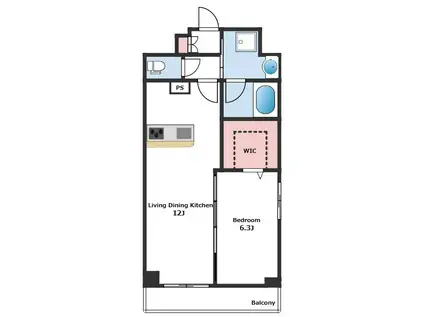 THE ROKUSEI サウス(1LDK/4階)の間取り写真