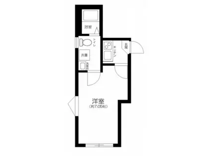 レジデンス青井(1K/3階)の間取り写真