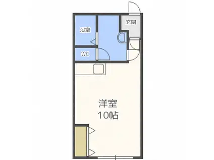 エレガントコートMA(ワンルーム/2階)の間取り写真