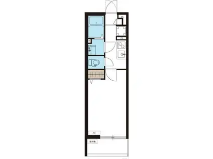 ブラン メゾン壱番館(1K/2階)の間取り写真