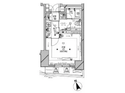 メインステージ西荻窪II(1K/13階)の間取り写真