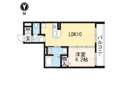 JMメゾン御所西(1LDK/2階)の間取り写真