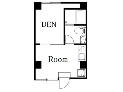 DECORレジデンス田原町(1K/1階)の間取り写真
