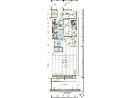 エステムコート新大阪XVIパルス(1K/6階)の間取り写真
