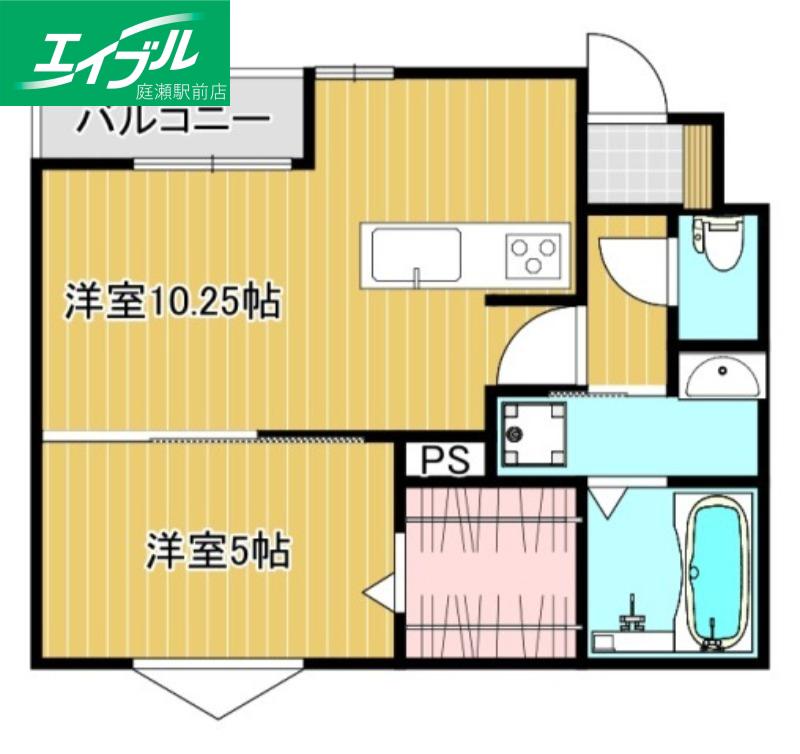 CASA GRANDE(1LDK/1階)の間取り写真