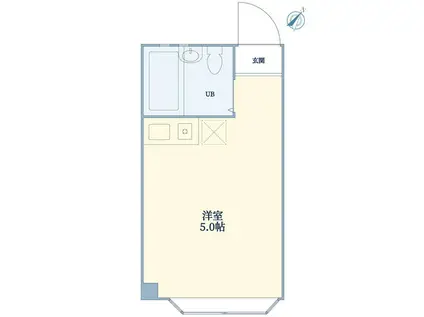 ライフピアプレリュード(ワンルーム/1階)の間取り写真