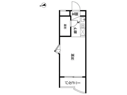 EXE吉祥寺(ワンルーム/1階)の間取り写真