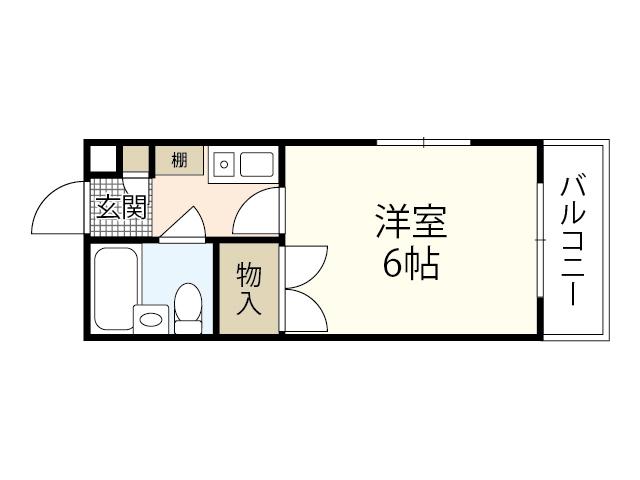 第5光和ビル(1K/2階)の間取り写真