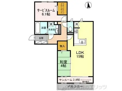 CASA FILANTE VOL.II(1SLDK/2階)の間取り写真