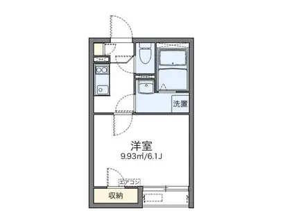 レオネクストカミオンダ(1K/1階)の間取り写真
