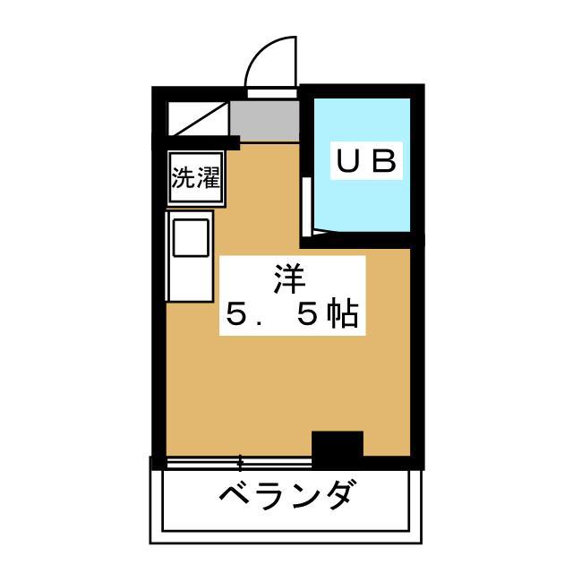 グレイス戸塚(ワンルーム/1階)の間取り写真