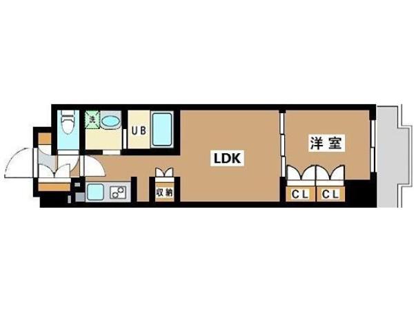 JU TOWER FRONT千石 JU TOWER FRONT千石(1LDK/4階)の間取り写真