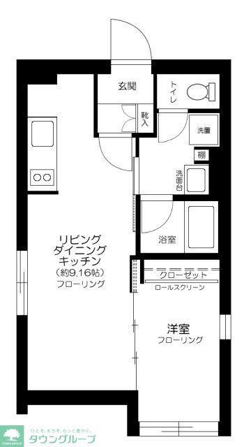 RUYGO神楽坂(1LDK/5階)の間取り写真