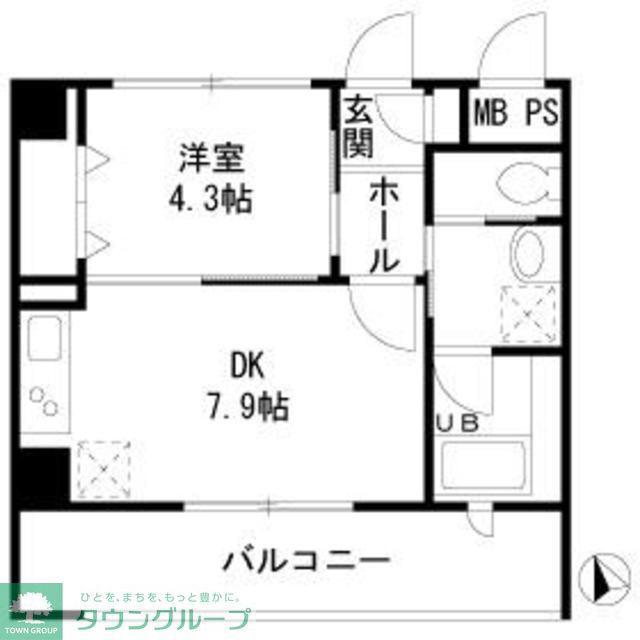 AMISTAD Y&Y(1DK/3階)の間取り写真