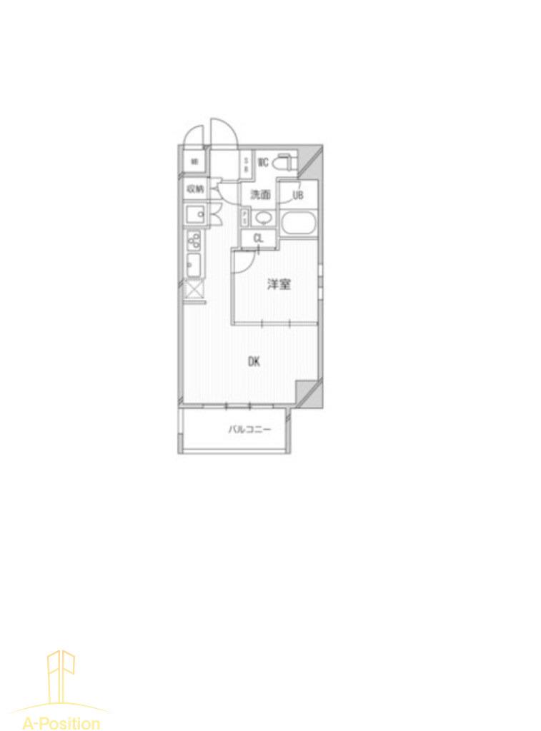 ゼニスレジデンス難波南(1LDK/9階)の間取り写真
